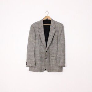 Bosa Black and White Herringbone Suit Jacket
